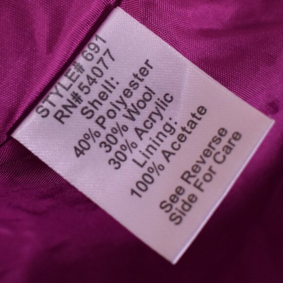 CAbi Wool Blend Tweed Brown Plaid Tie Front Vest Blazer Jacket Academia - Size M - Picture 6 of 6